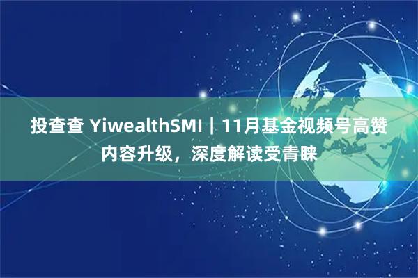 投查查 YiwealthSMI｜11月基金视频号高赞内容升级，深度解读受青睐