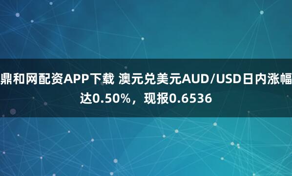 鼎和网配资APP下载 澳元兑美元AUD/USD日内涨幅达0.50%，现报0.6536